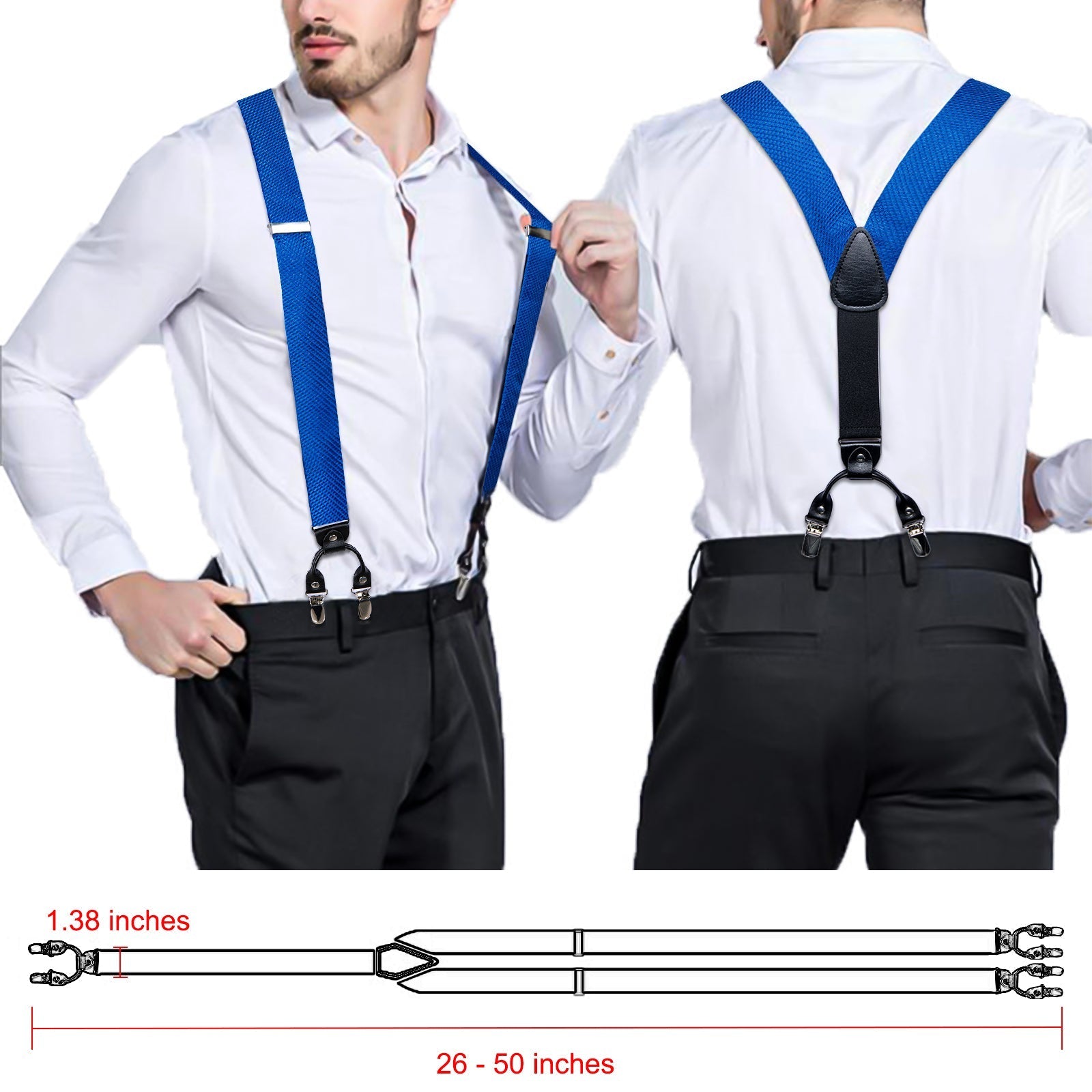 GentCrest Blue Novelty Suspenders - Image 5