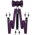 GentCrest Black Paisley Suspenders - Image 1