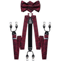 GentCrest Black Paisley Suspenders - Image 1