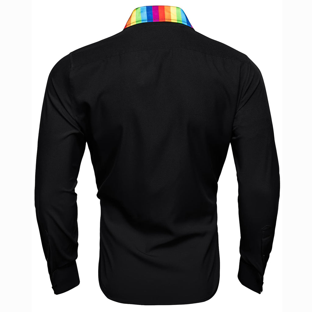 GentCrest Black Splicing Shirt - Image 5