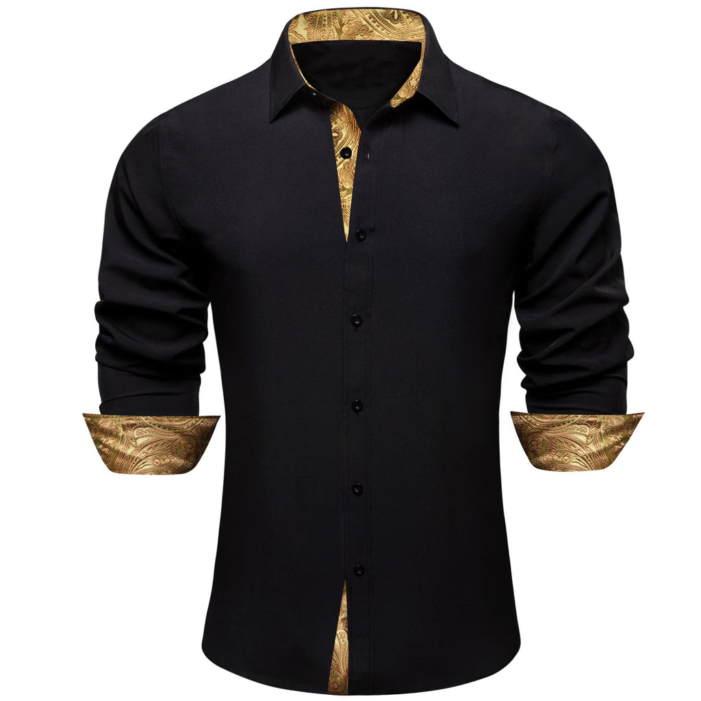 GentCrest Black Splicing Shirt - Image 1