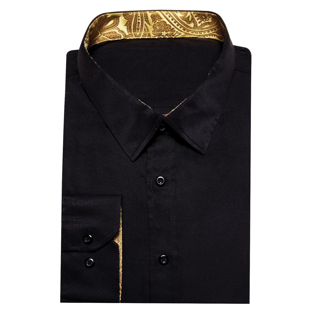 GentCrest Black Splicing Shirt - Image 3