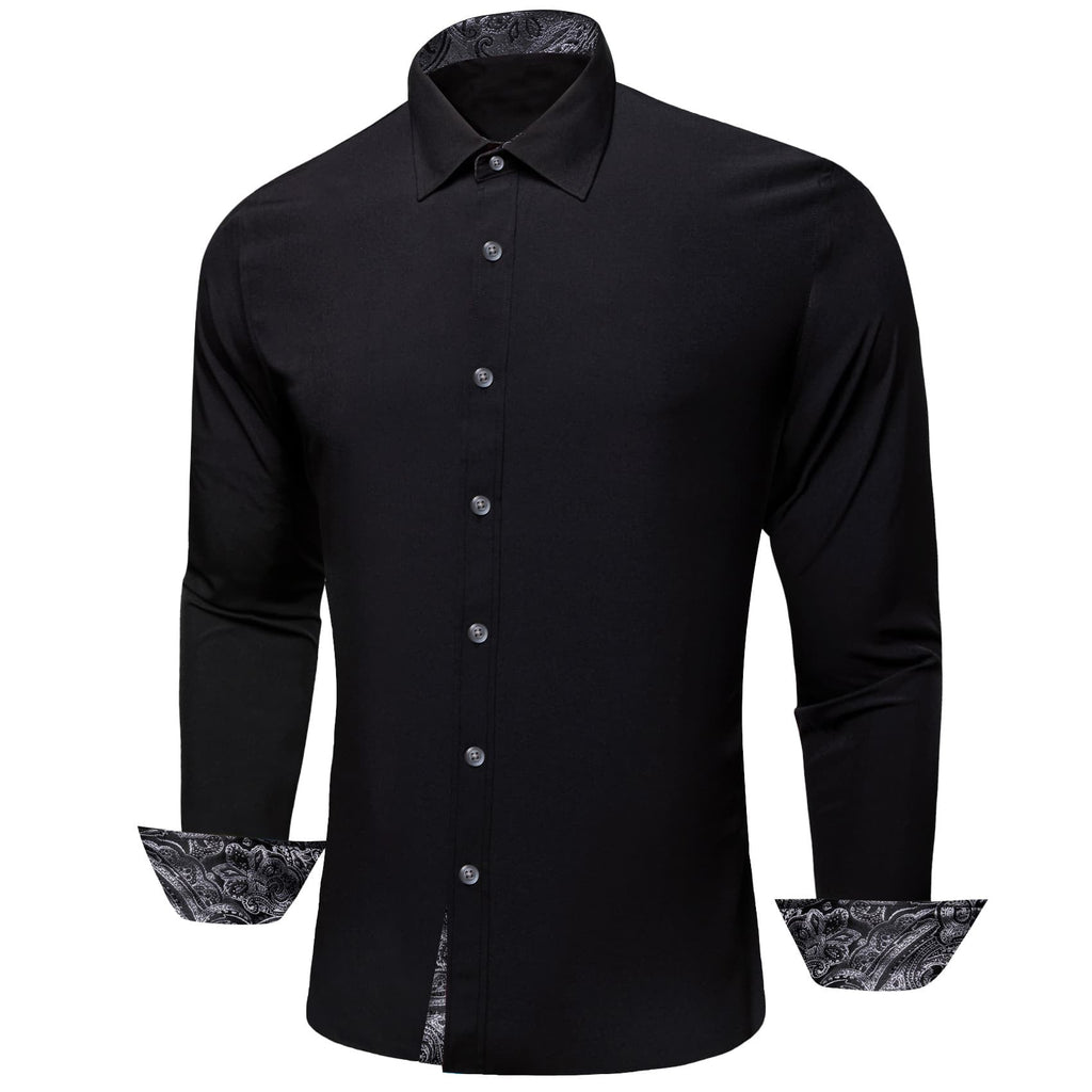 GentCrest Black Splicing Shirt - Image 2