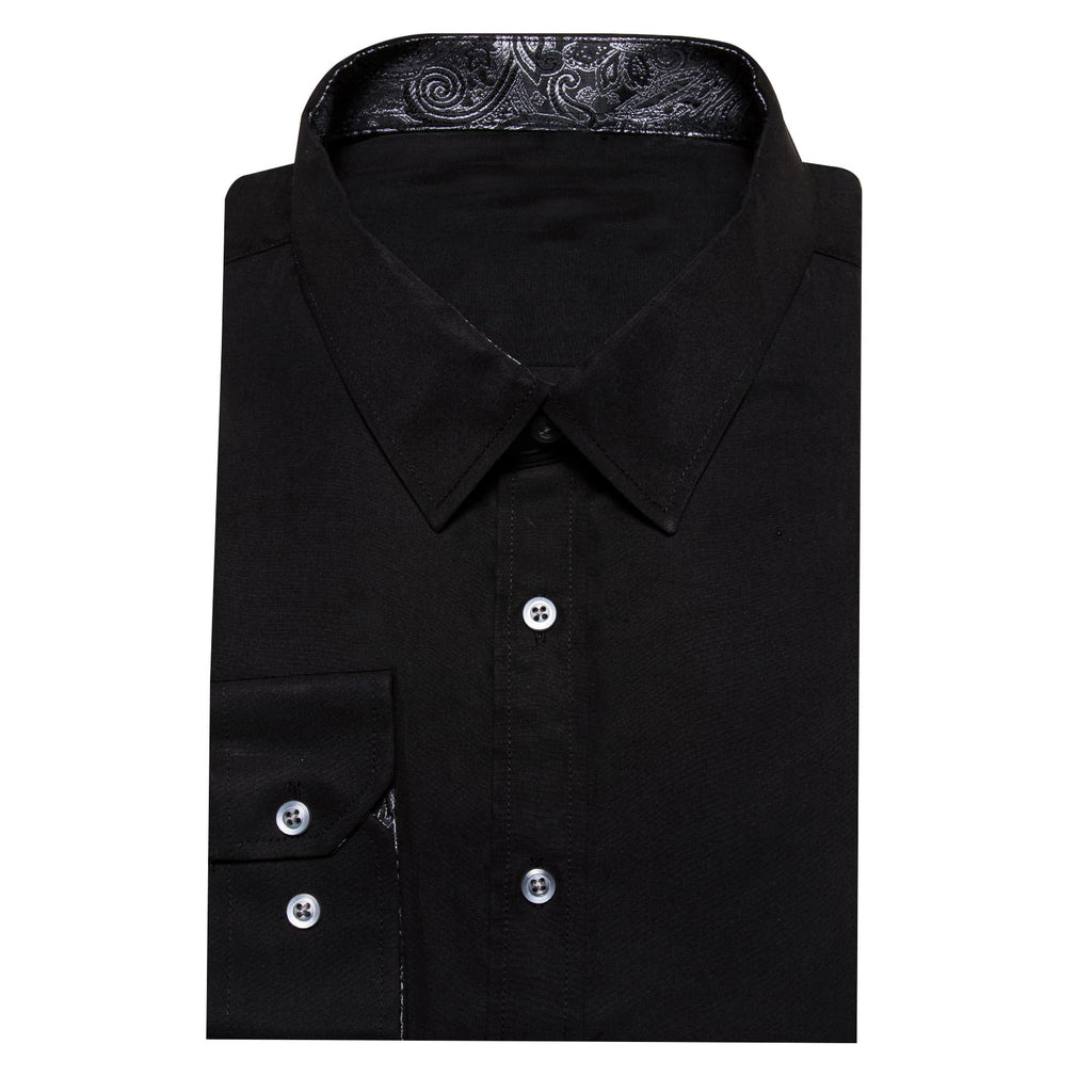 GentCrest Black Splicing Shirt - Image 3