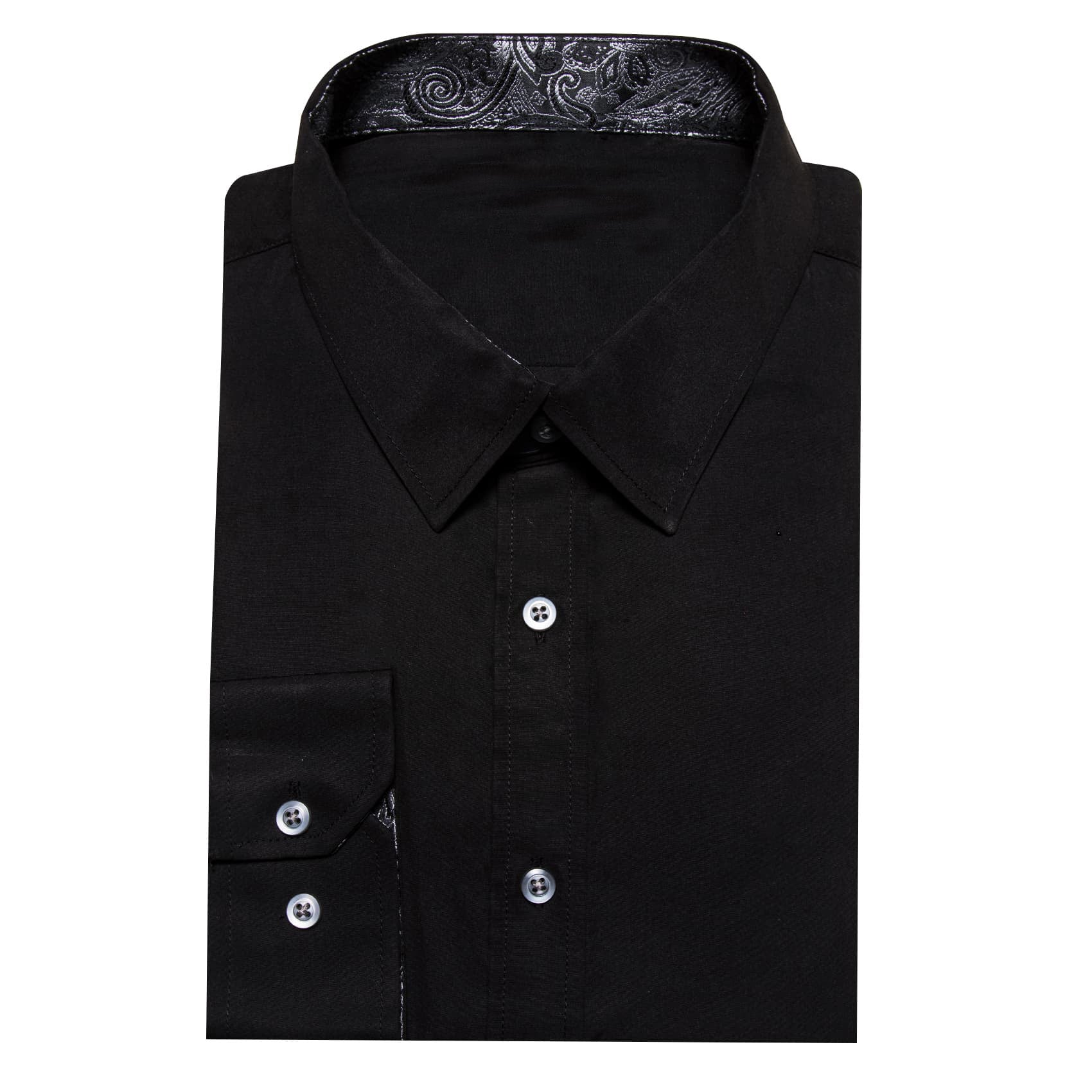 GentCrest Black Splicing Shirt - Image 3