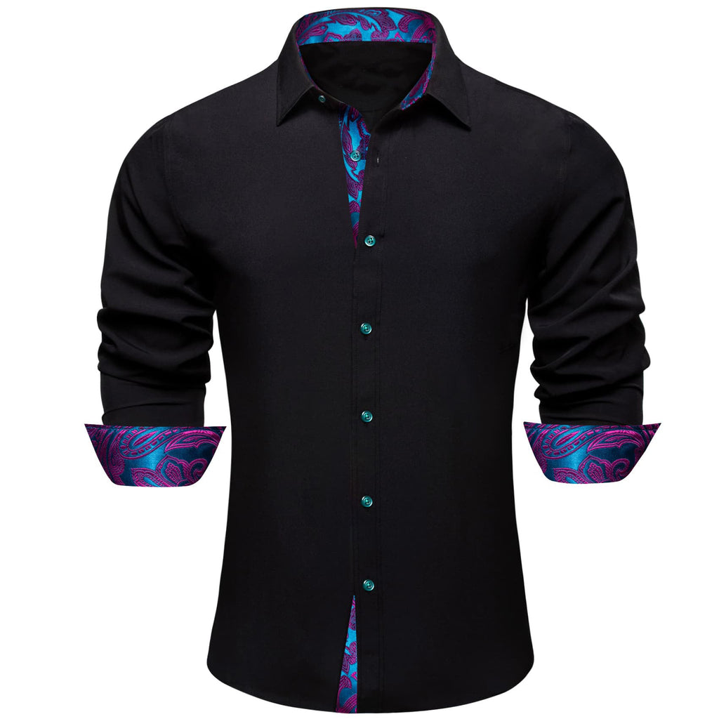 GentCrest Black Splicing Shirt - Image 1