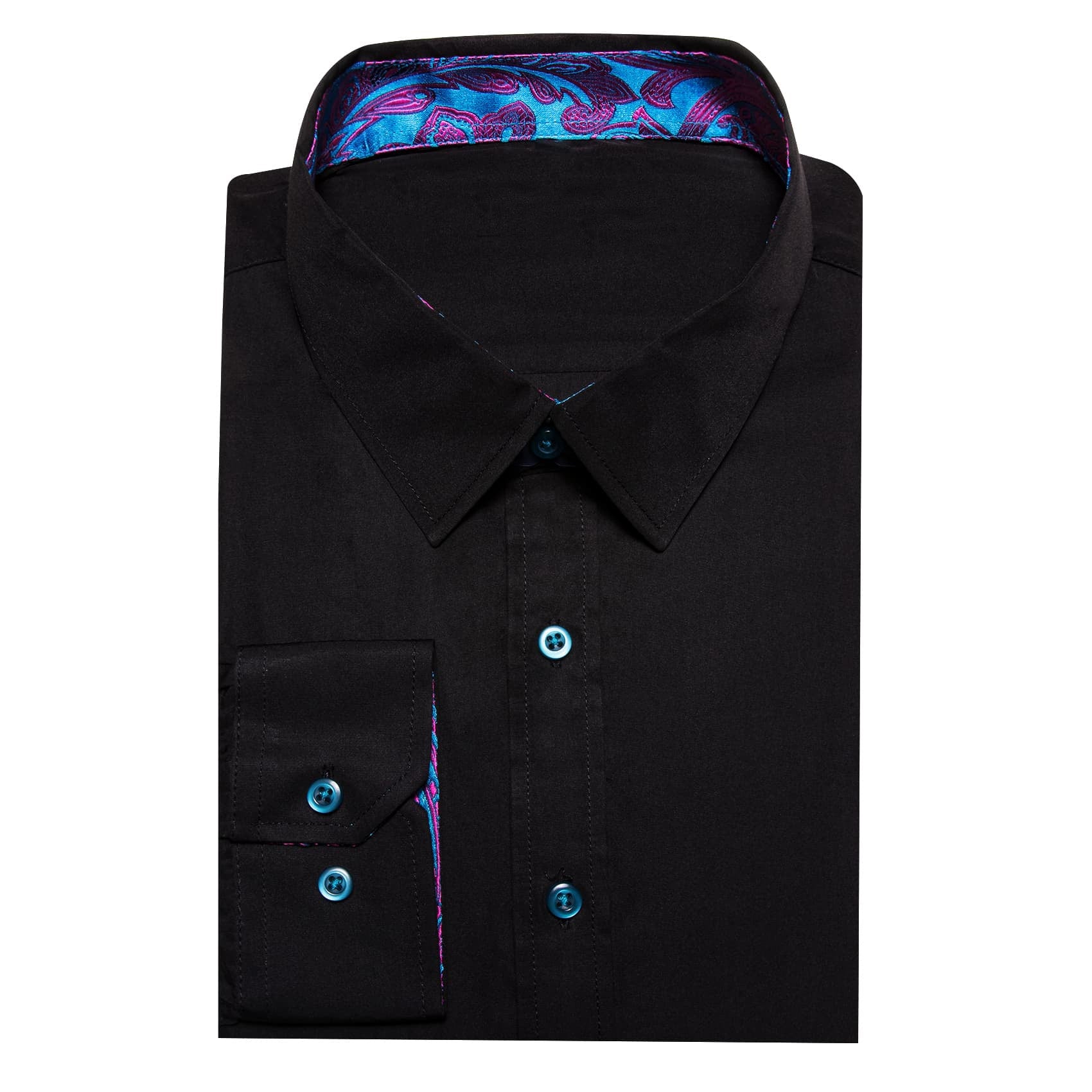 GentCrest Black Splicing Shirt - Image 3