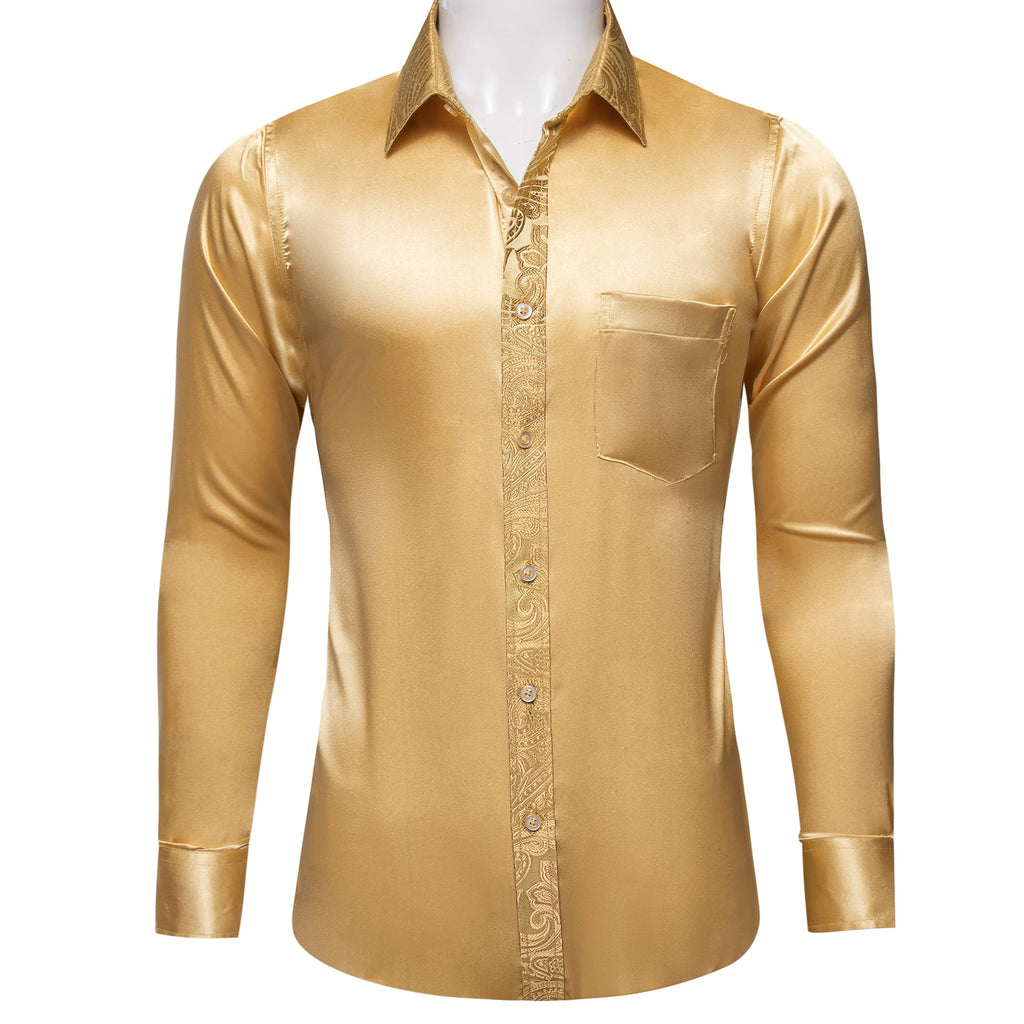 GentCrest Yellow Paisley Shirt - Image 2