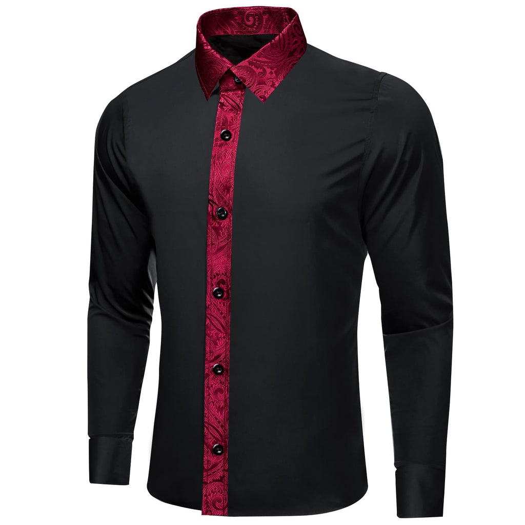 GentCrest Black Solid Shirt - Image 2
