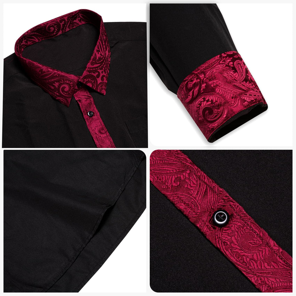 GentCrest Black Solid Shirt - Image 5