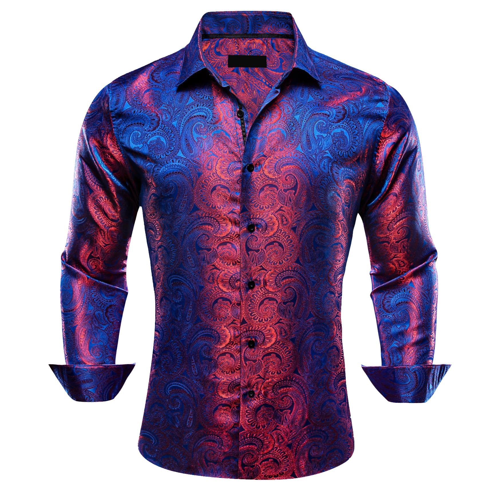 GentCrest Blue Paisley Shirt - Image 1