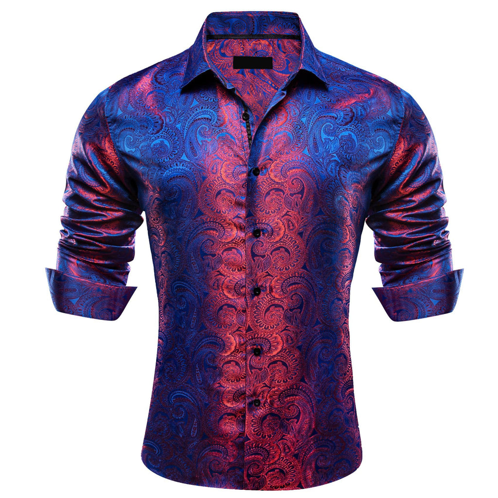 GentCrest Blue Paisley Shirt - Image 2