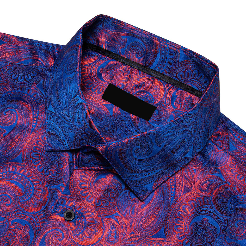 GentCrest Blue Paisley Shirt - Image 4