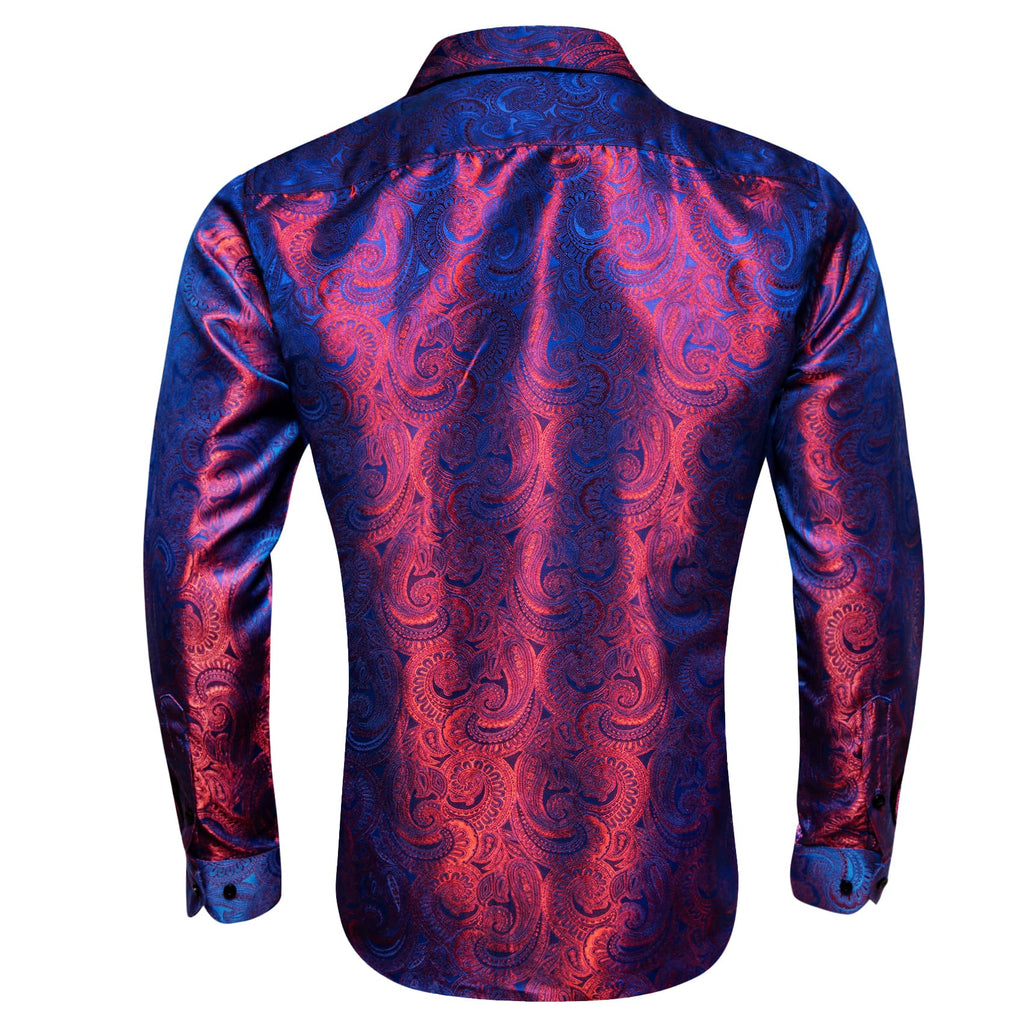 GentCrest Blue Paisley Shirt - Image 3