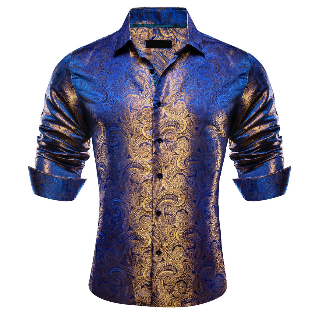 GentCrest Blue Paisley Shirt - Image 2