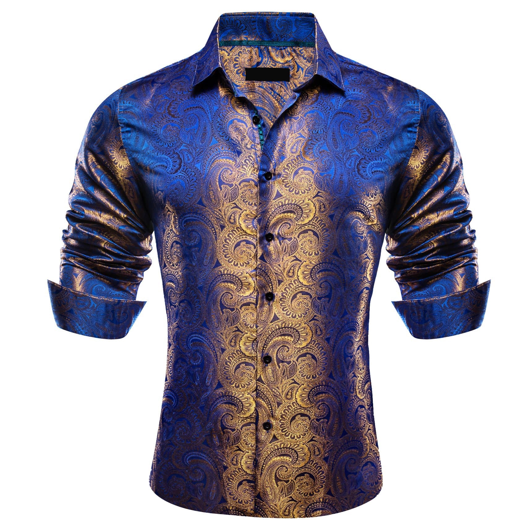 GentCrest Blue Paisley Shirt - Image 2