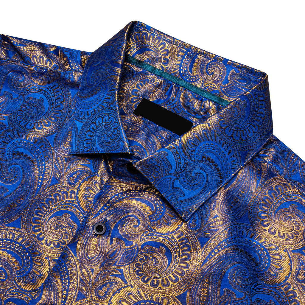 GentCrest Blue Paisley Shirt - Image 4