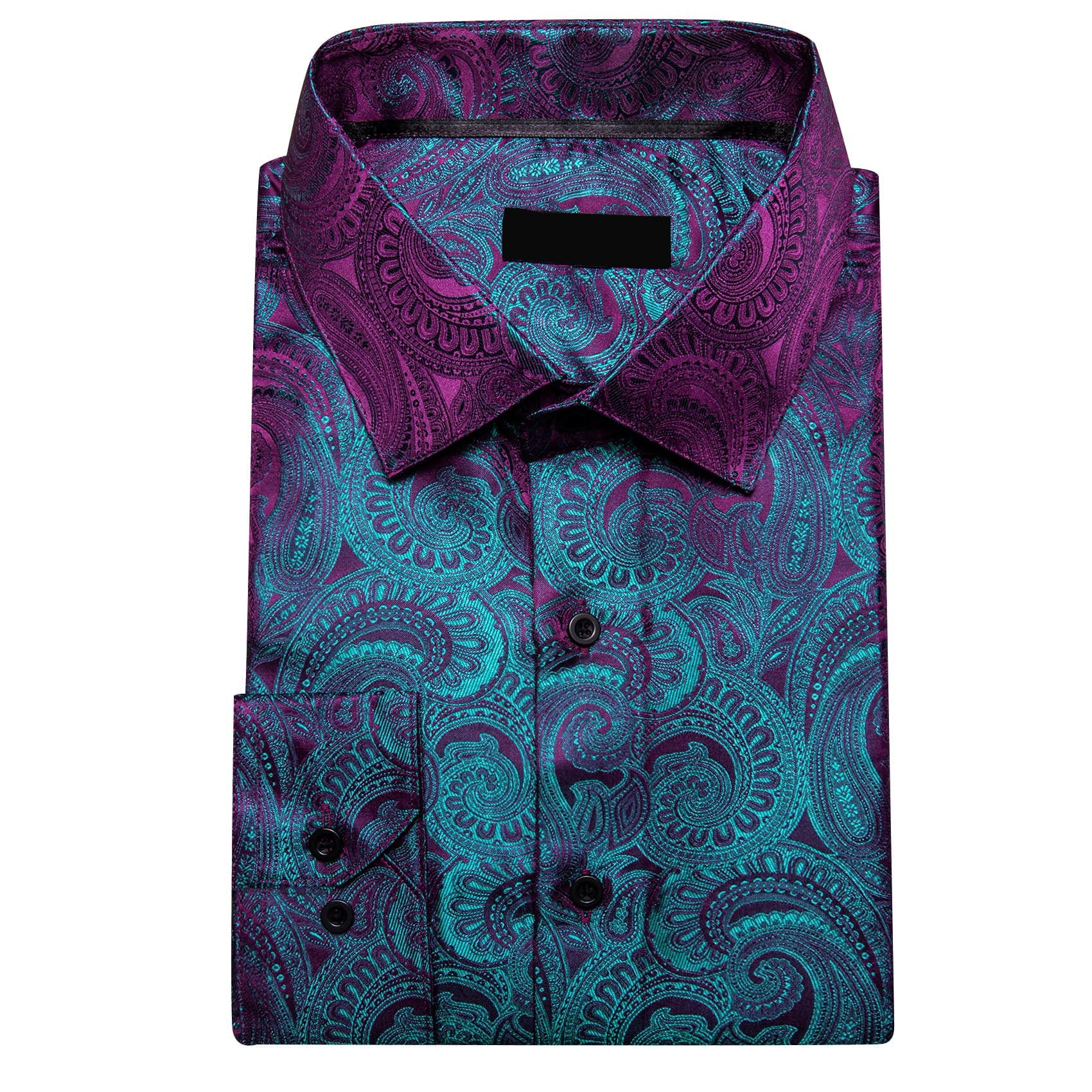 GentCrest Purple Paisley Shirt - Image 5