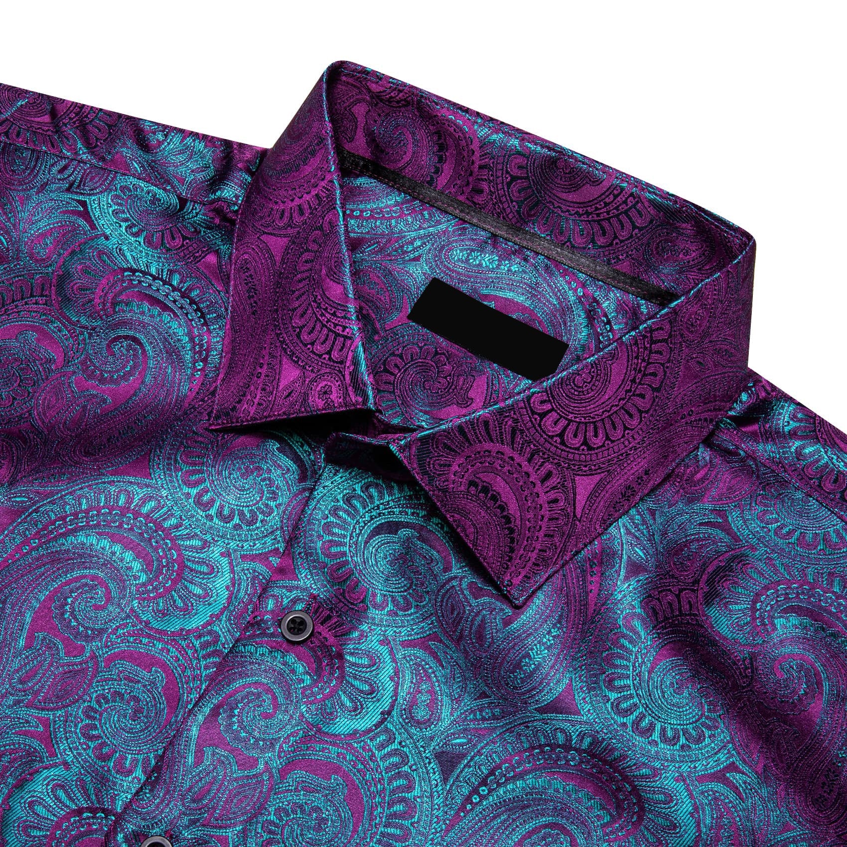 GentCrest Purple Paisley Shirt - Image 4