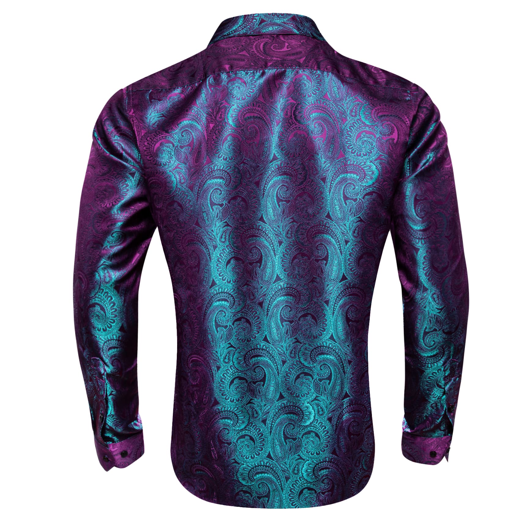 GentCrest Purple Paisley Shirt - Image 3