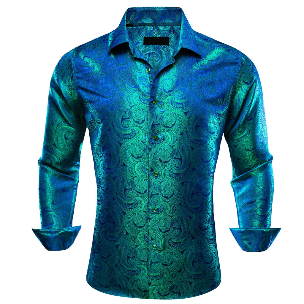GentCrest Blue Paisley Shirt - Image 1