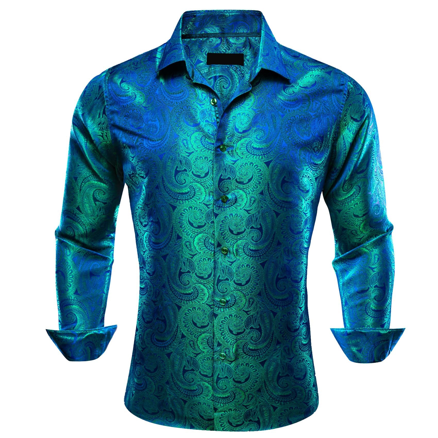 GentCrest Blue Paisley Shirt - Image 1