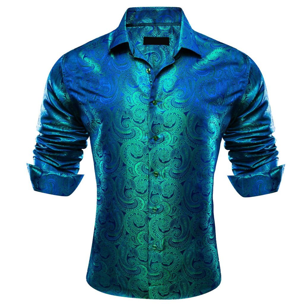 GentCrest Blue Paisley Shirt - Image 2