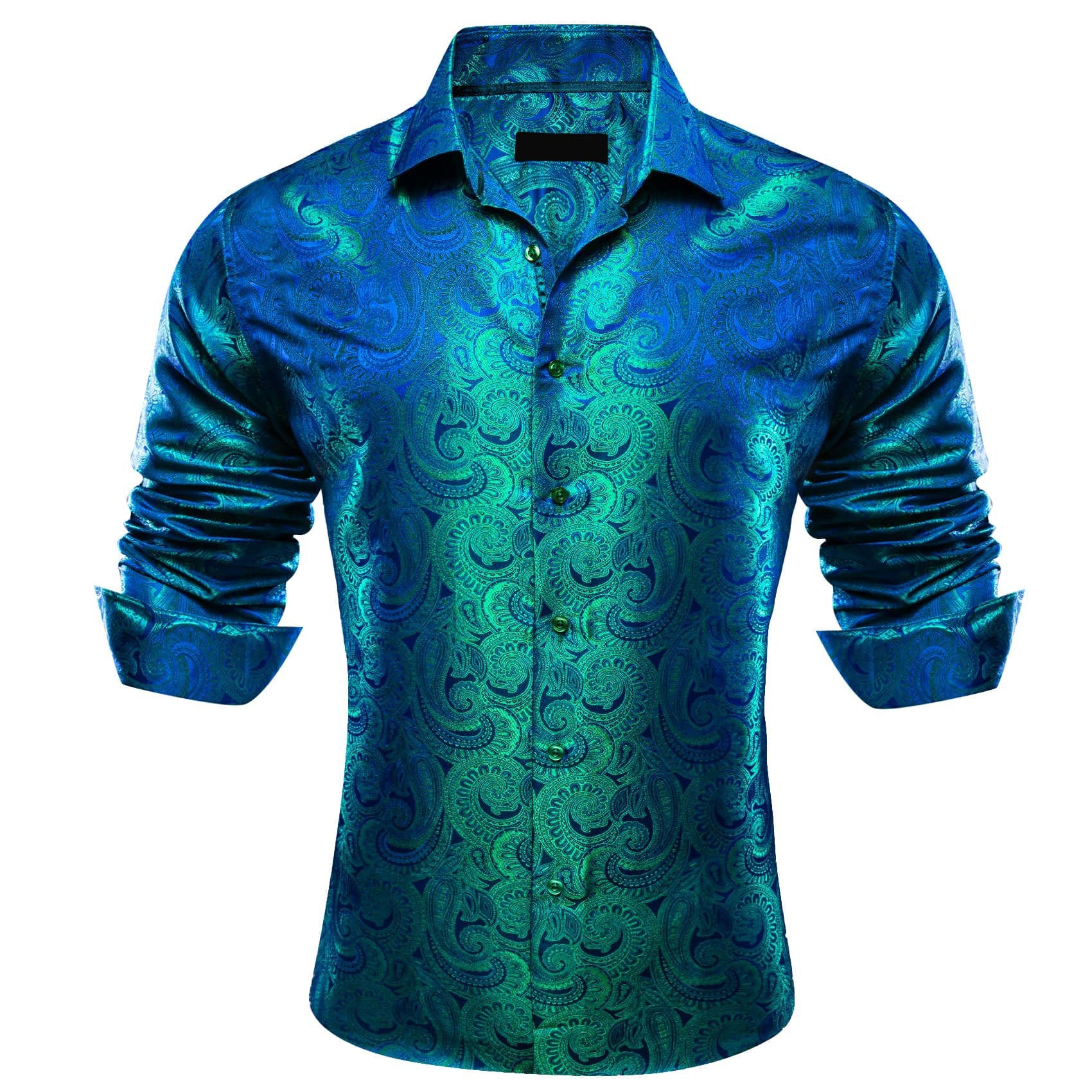 GentCrest Blue Paisley Shirt - Image 2