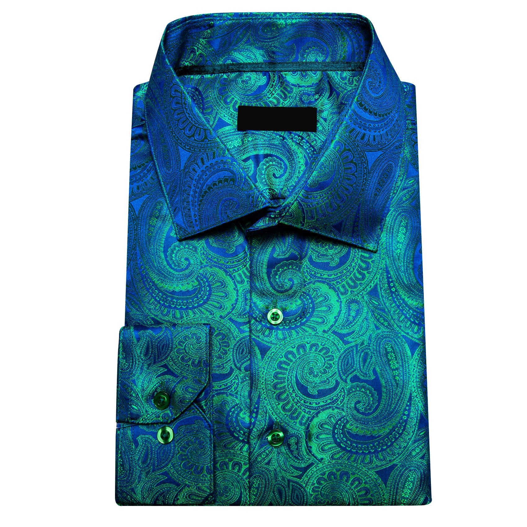 GentCrest Blue Paisley Shirt - Image 5