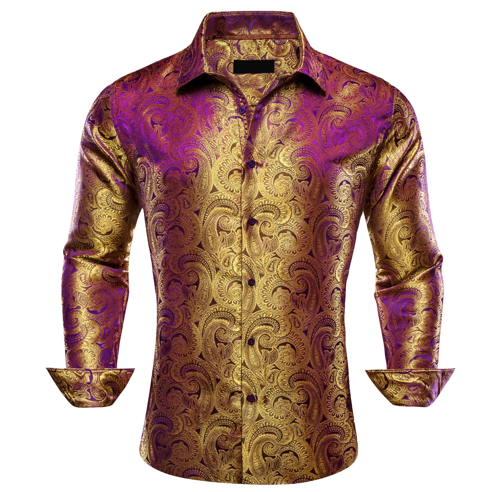 GentCrest Brown Paisley Shirt - Image 1