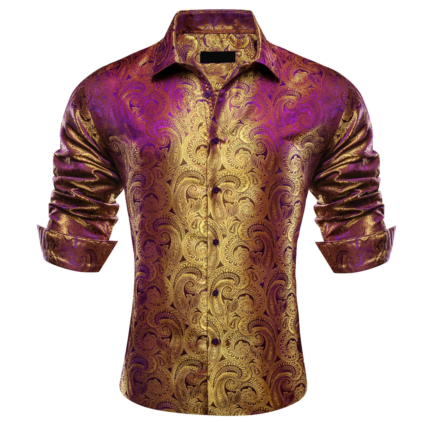 GentCrest Brown Paisley Shirt - Image 2