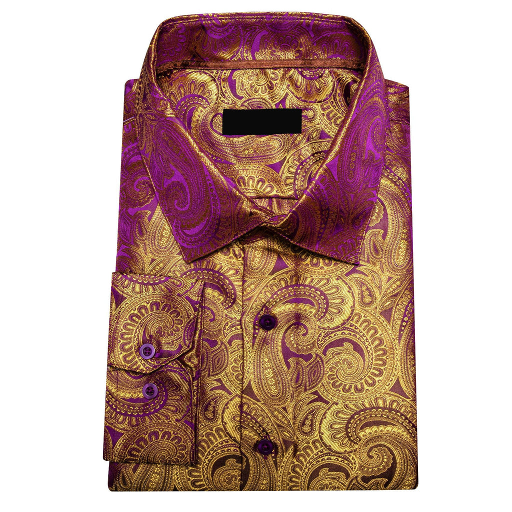 GentCrest Brown Paisley Shirt - Image 5