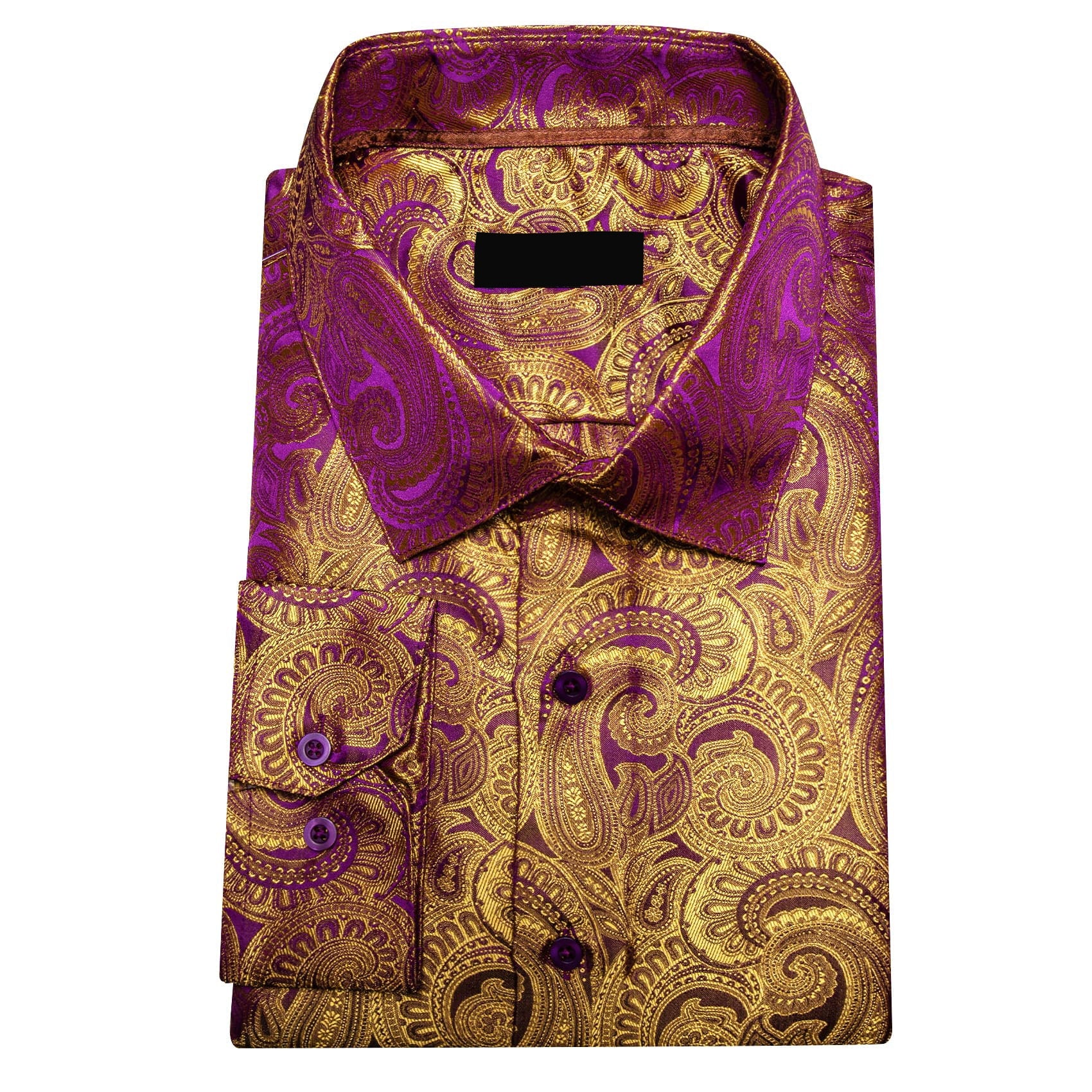 GentCrest Brown Paisley Shirt - Image 5