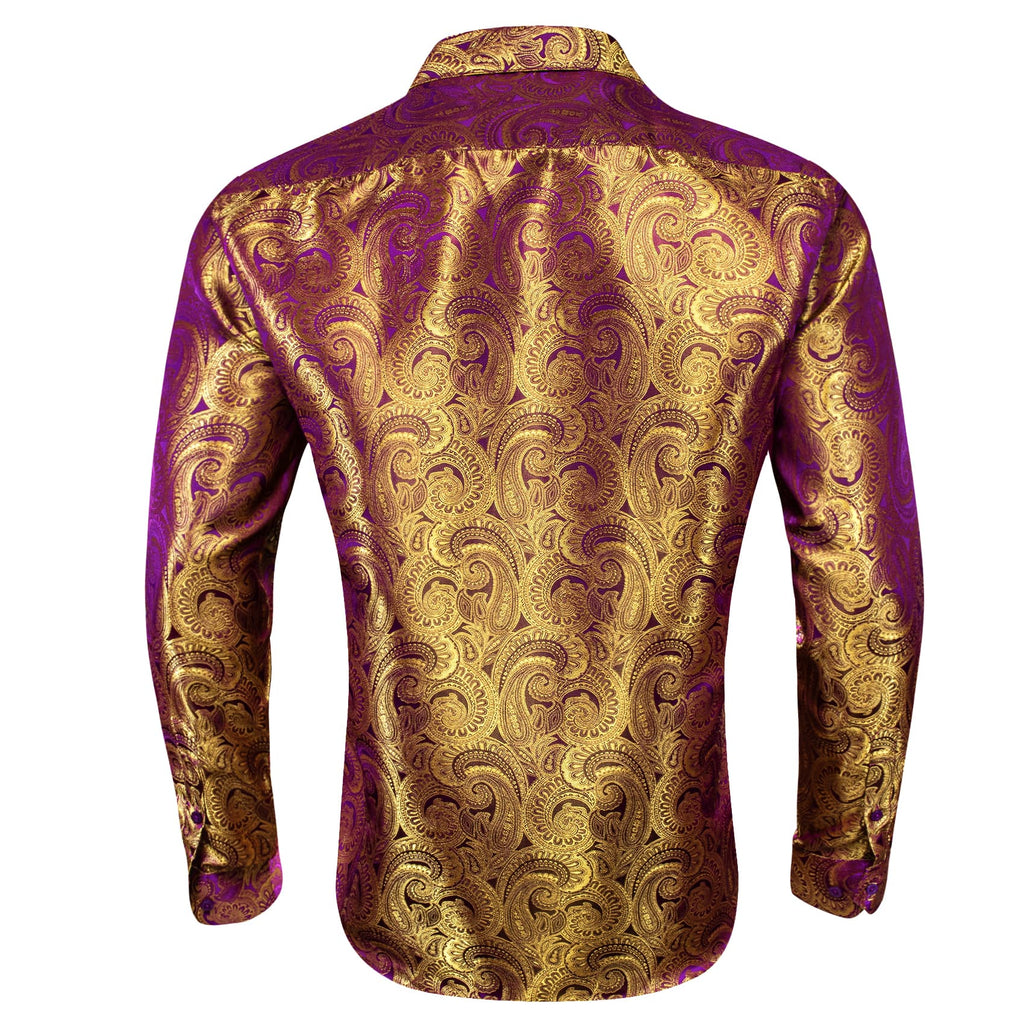 GentCrest Brown Paisley Shirt - Image 3