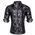 GentCrest Black Floral Shirt - Image 1