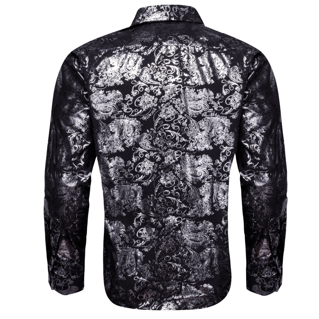 GentCrest Black Floral Shirt - Image 2