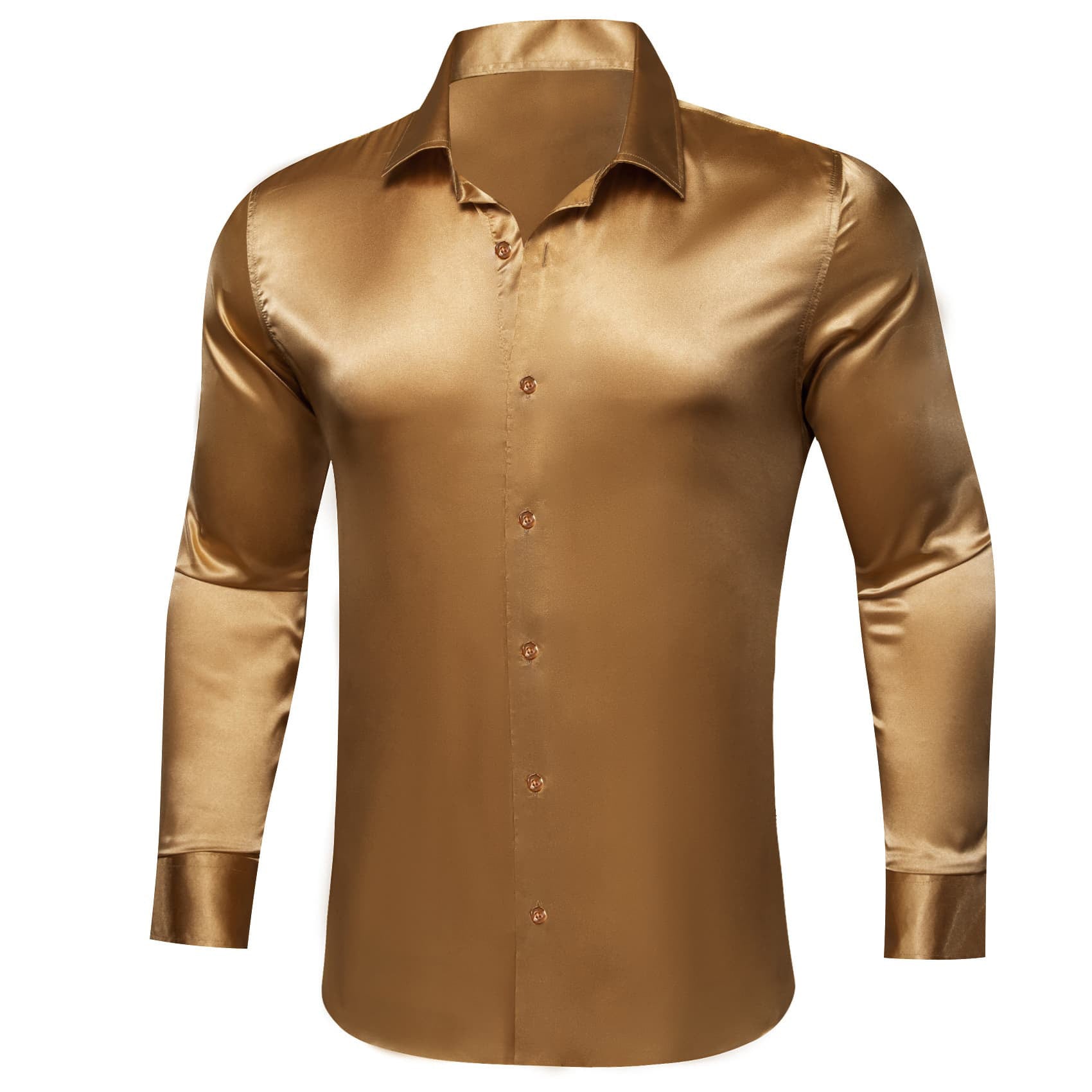 GentCrest Brown Solid Shirt - Image 2