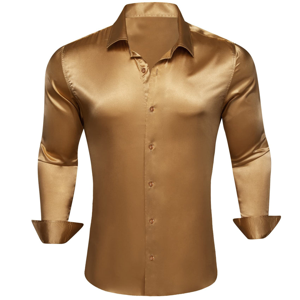 GentCrest Brown Solid Shirt - Image 1