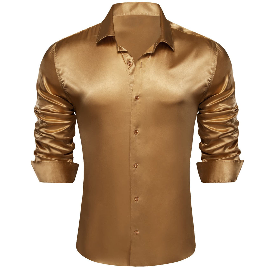 GentCrest Brown Solid Shirt - Image 3