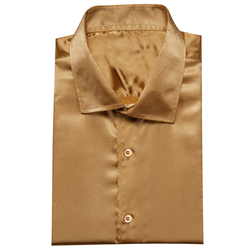GentCrest Brown Solid Shirt - Image 4