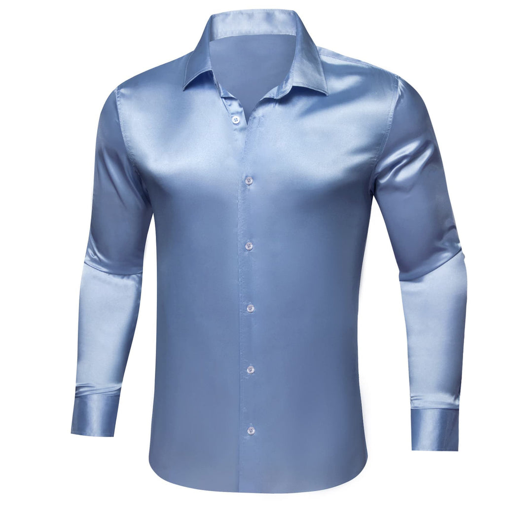 GentCrest Blue Solid Shirt - Image 2