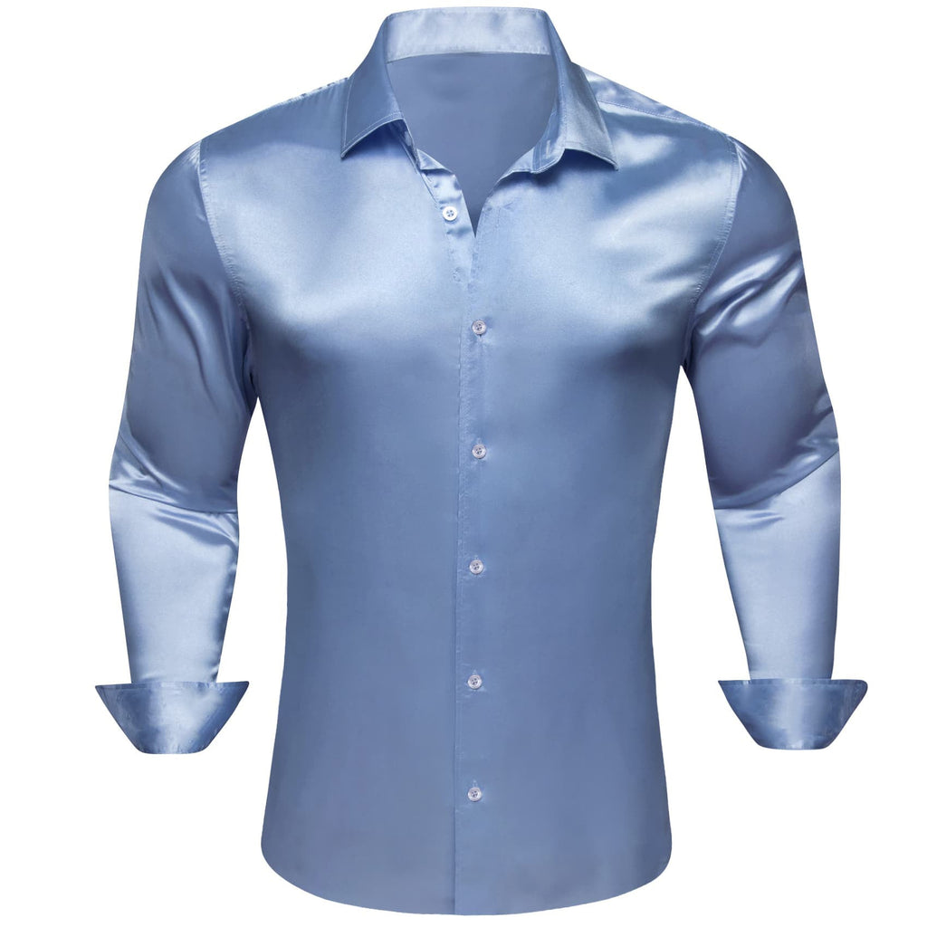 GentCrest Blue Solid Shirt - Image 3