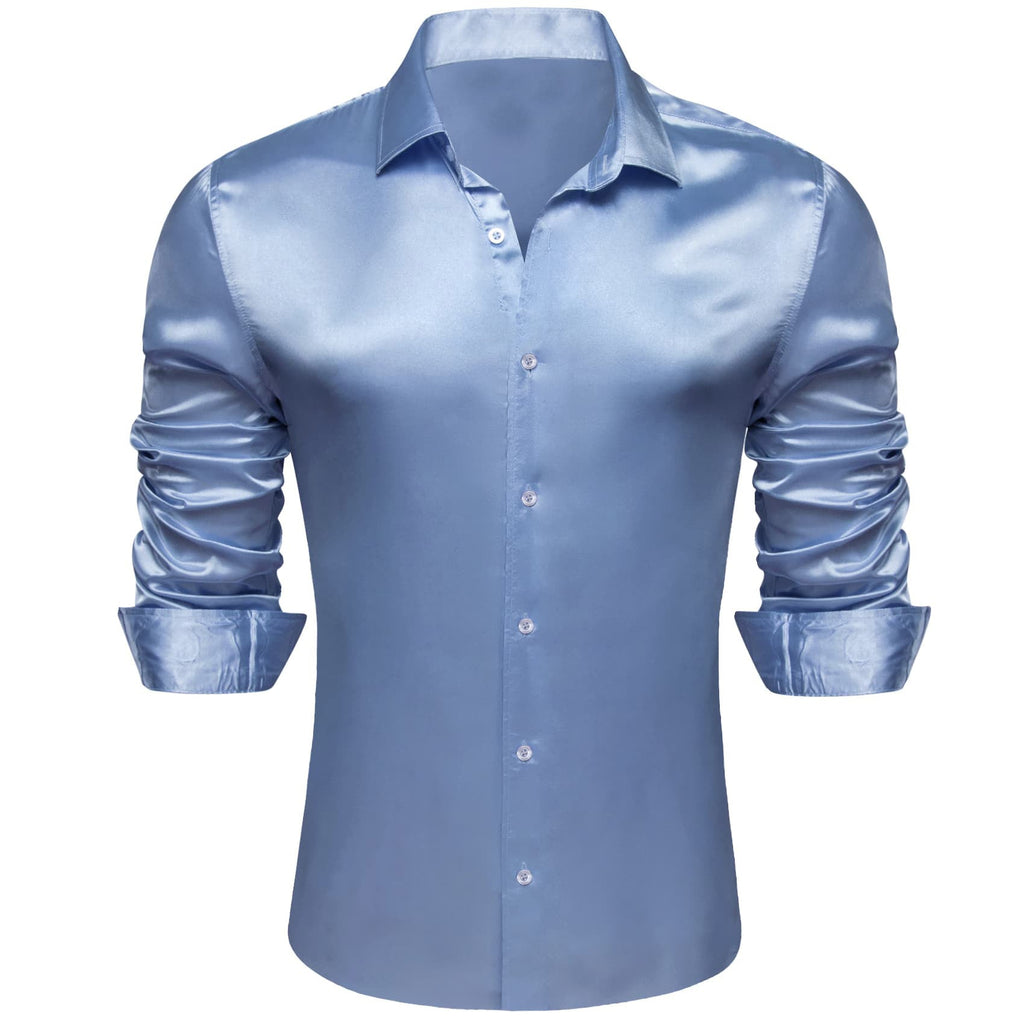 GentCrest Blue Solid Shirt - Image 1