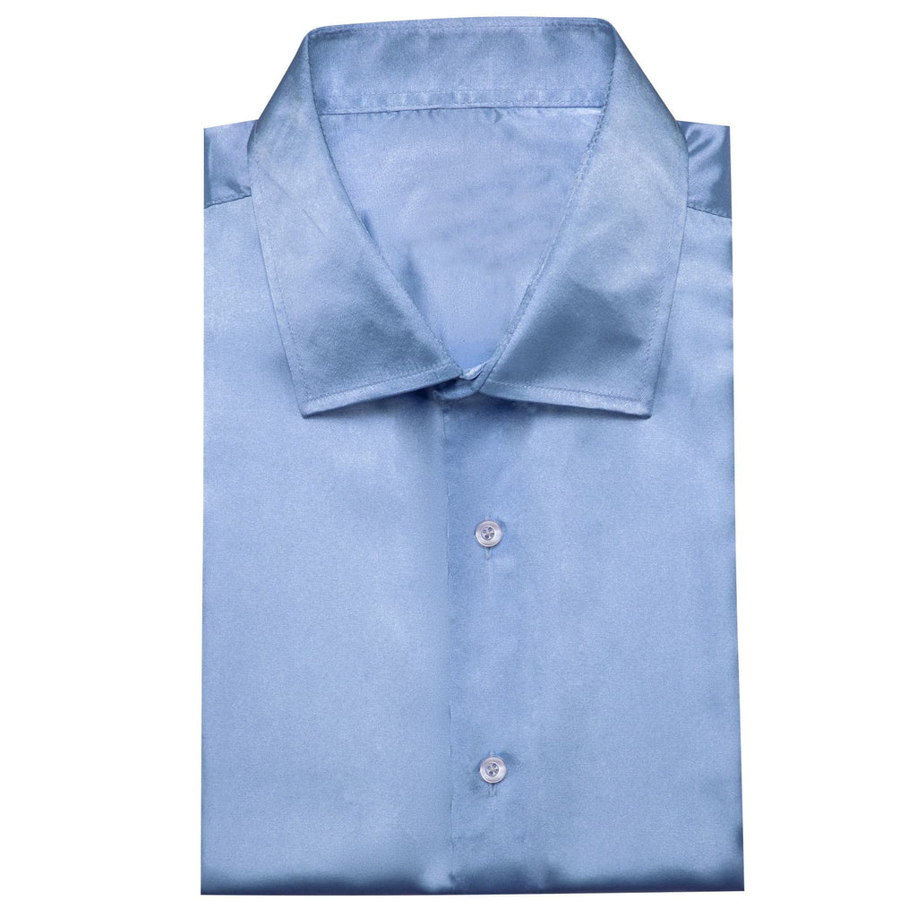 GentCrest Blue Solid Shirt - Image 5