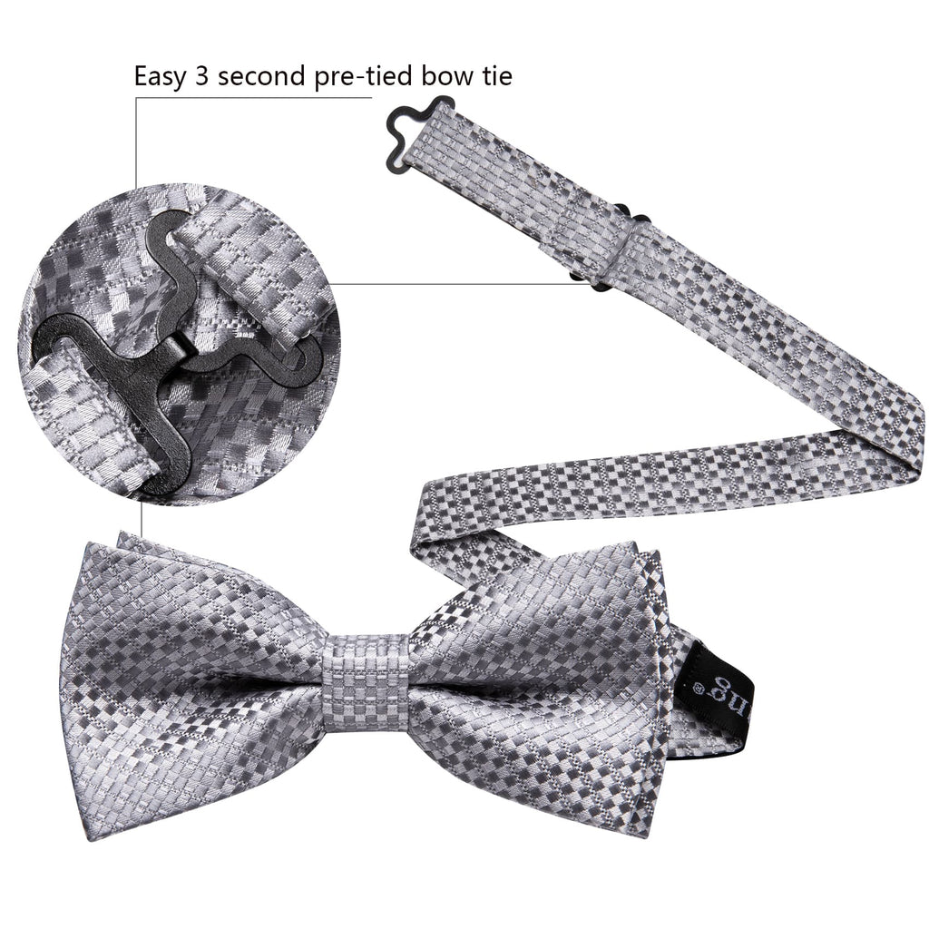 GentCrest Red Plaid Bowtie Set - Image 3