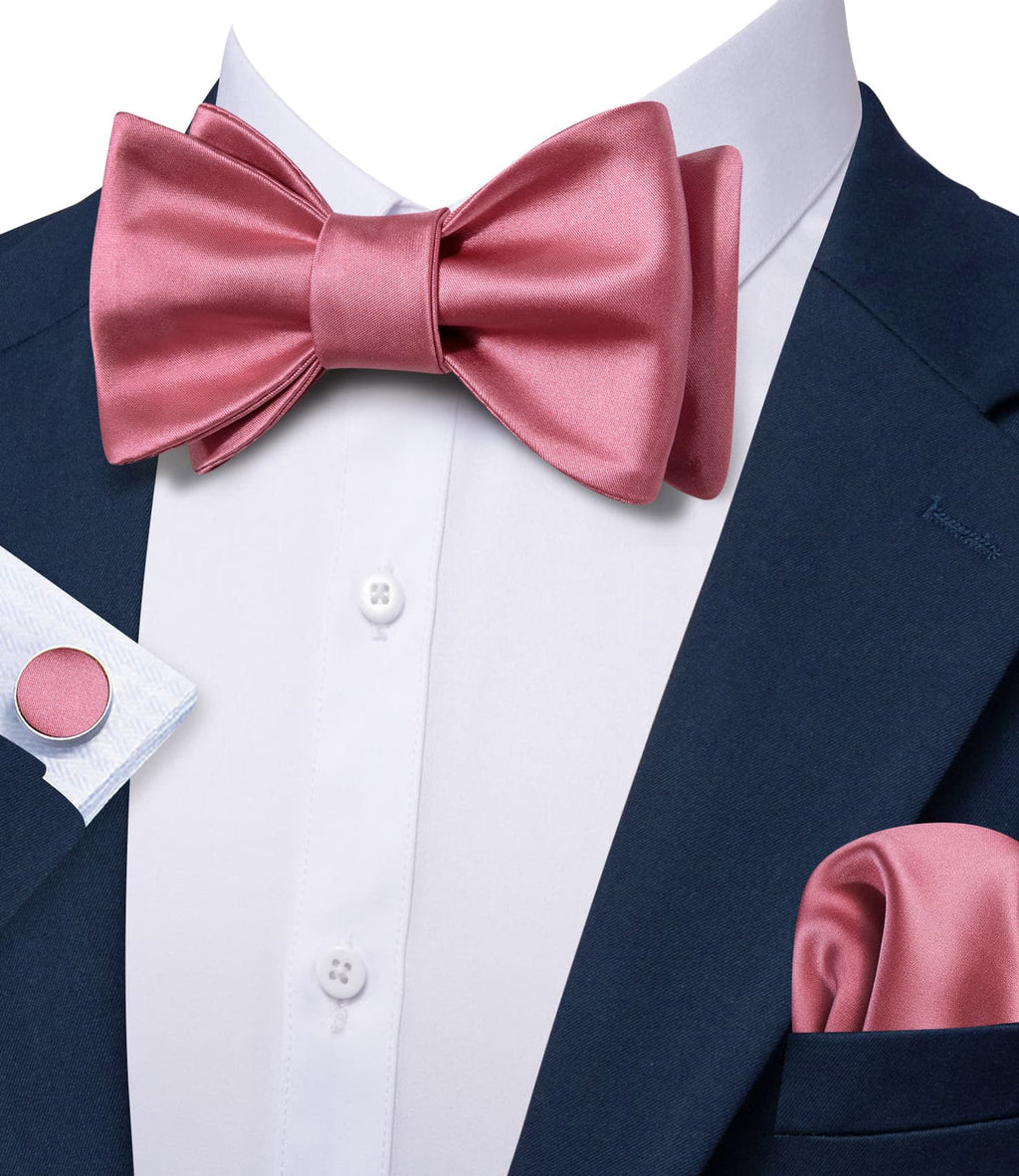 Light Pink Bow Tie Set - GentCrest - View 3