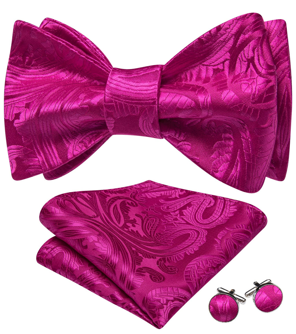 GentCrest Pink Paisley Bowtie Set - Image 3