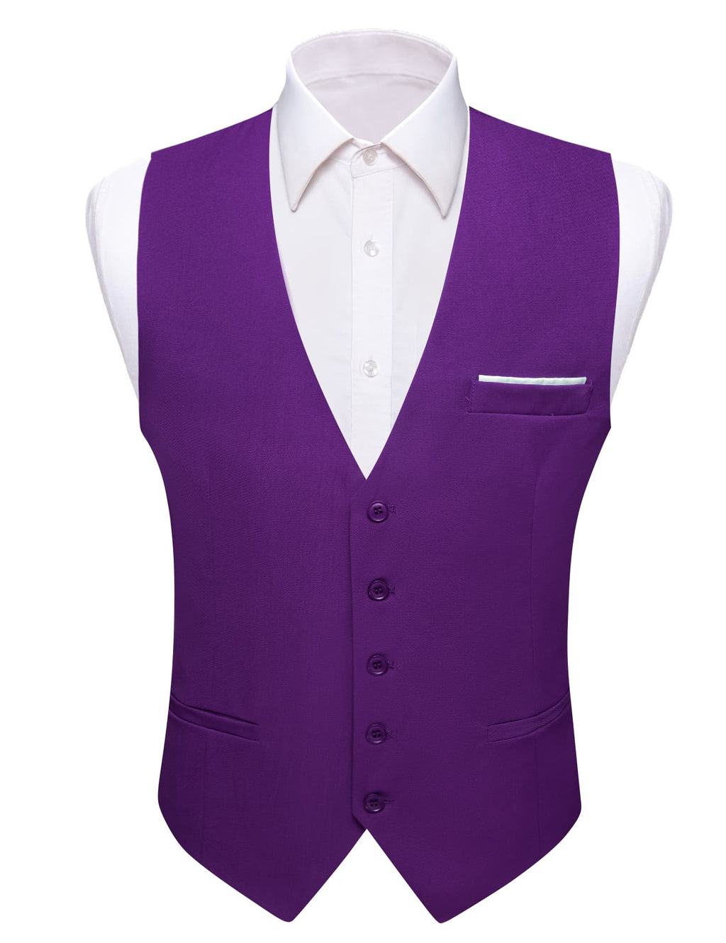 GentCrest Purple Solid Vest Set - Image 3