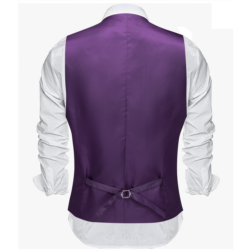 GentCrest Purple Solid Vest Set - Image 2