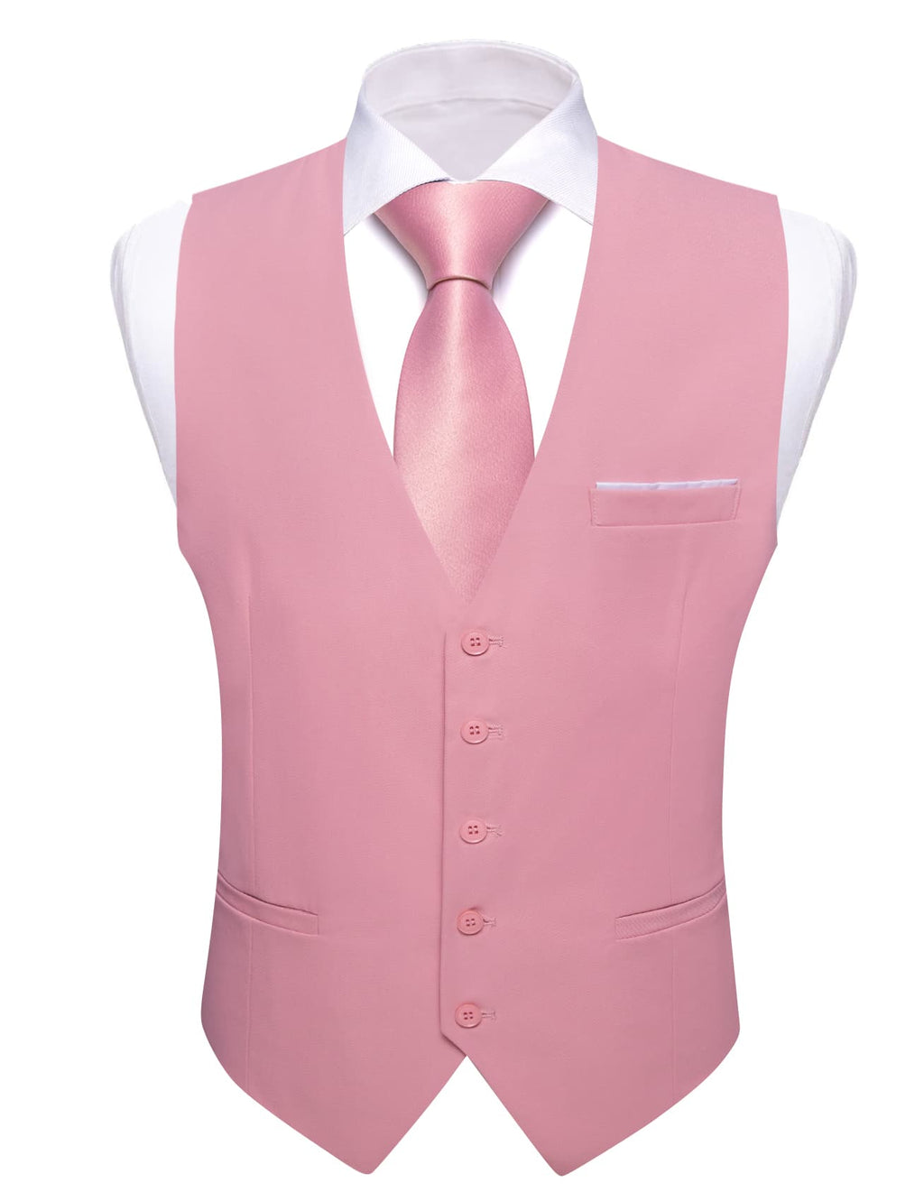 GentCrest Pink Solid Vest Set - Image 4